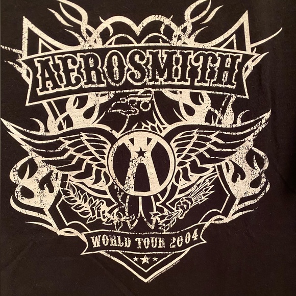 Aerosmith Size Medium Black Tee - Picture 2 of 4